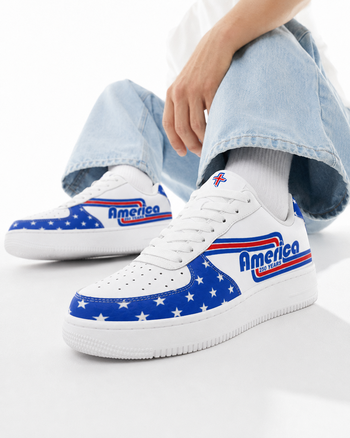 Christian Patriotic America 250 Years Men's Air Force Shoes