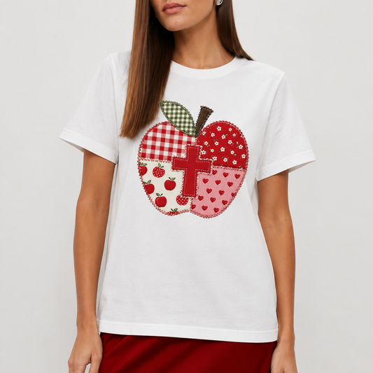 Christian Teacher Apple Shirt