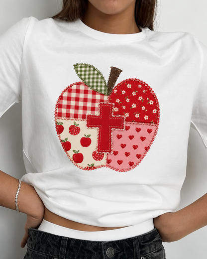 Christian Teacher Apple Shirt