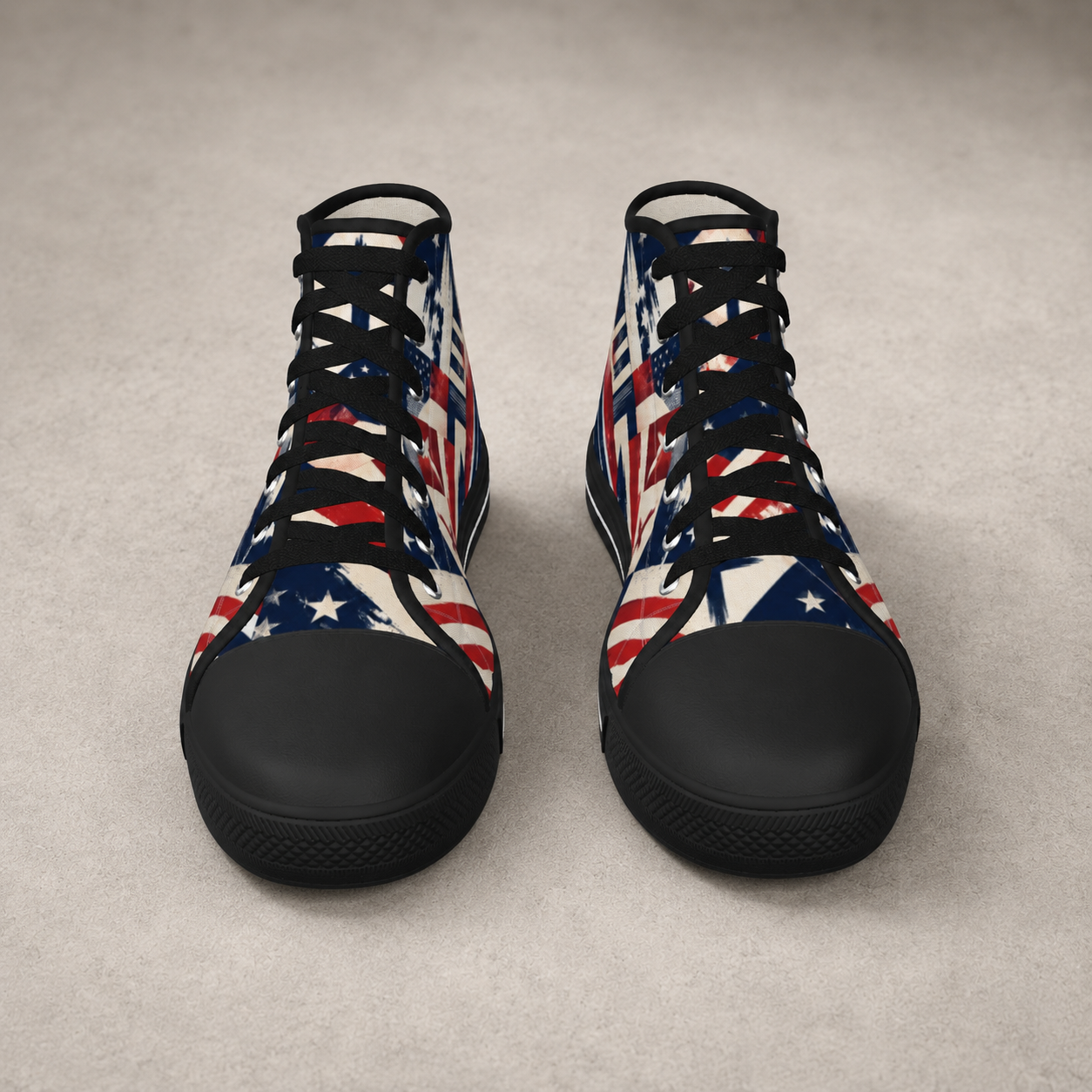Faith Freedom - Men's Black Sole Canvas Shoes