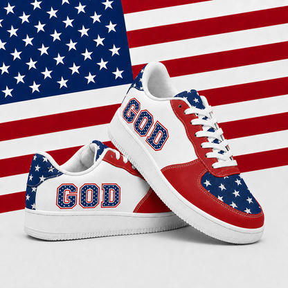Christian Patriotic GOD Men's Air Force Shoes