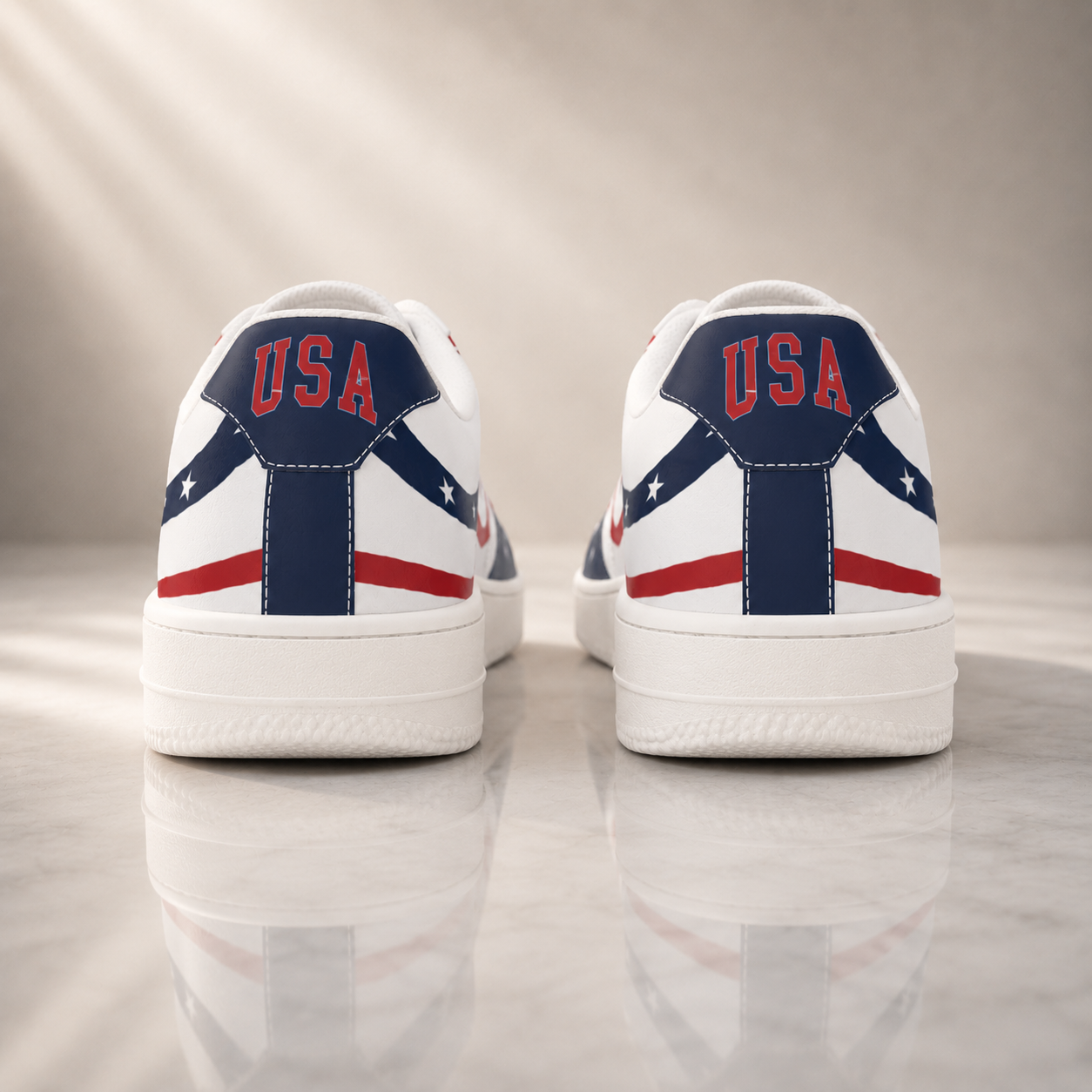 Christian Patriotic God Shed His Grace Men's Air Force Shoes