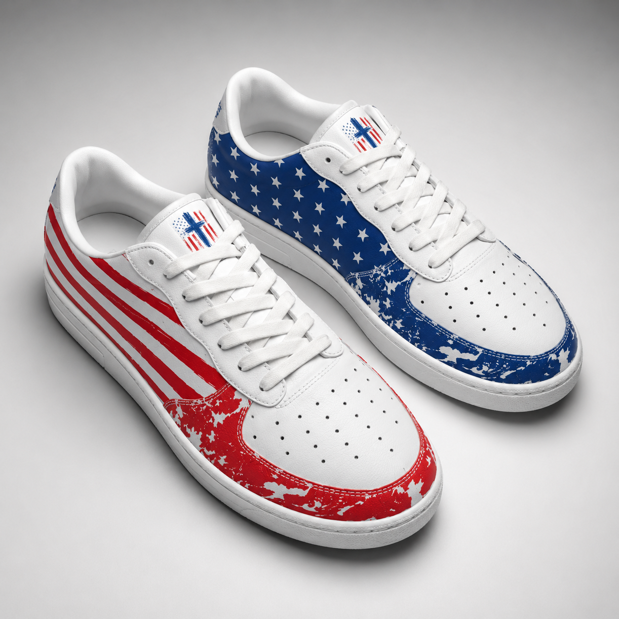 Christian Patriotic Jesus Saves Men's Air Force Shoes