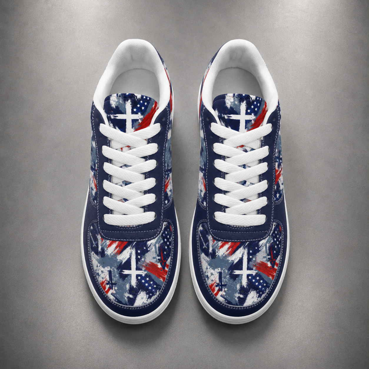 Jesus Saves America 250th Anniversary Christian Patriotic Men's Air Force Shoes