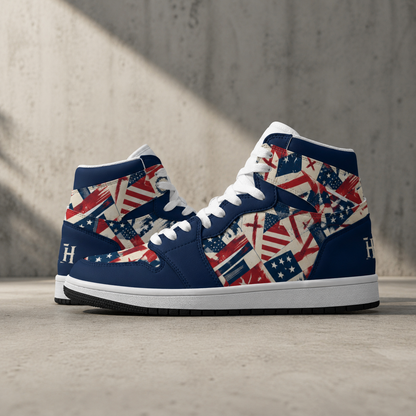 Faith Freedom - Men's Synthetic Leather Stitching Shoes
