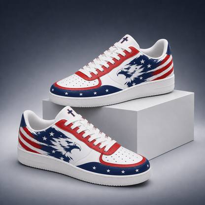 Christian Patriotic American Eagle Men's Air Force Shoes