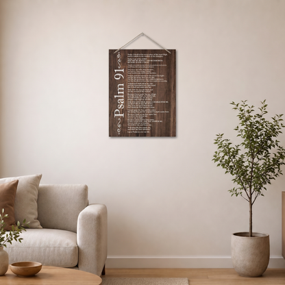 Psalm 91 Wooden Wall Decor