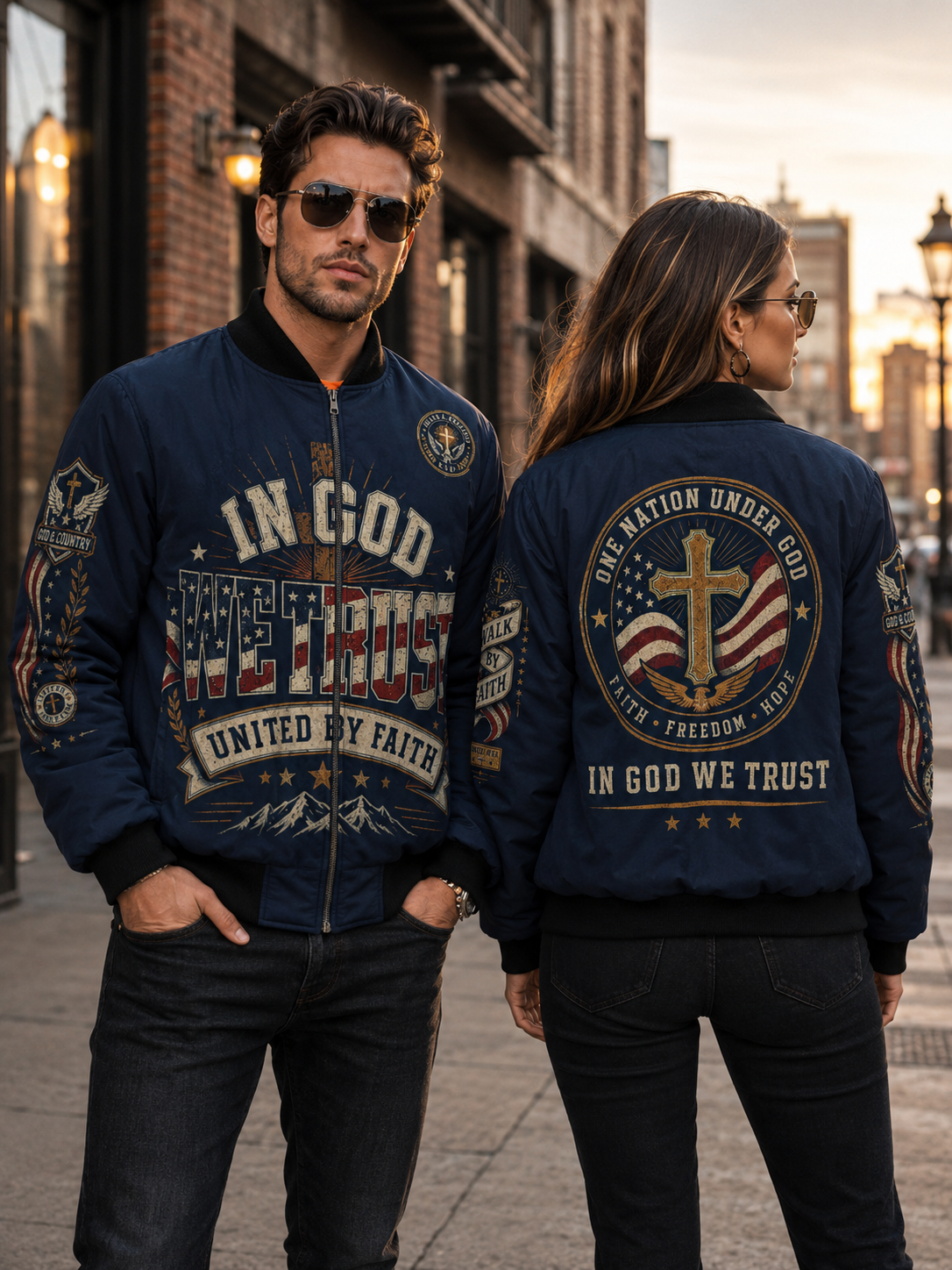 Faith Under God Patriotic Apparel Outwear