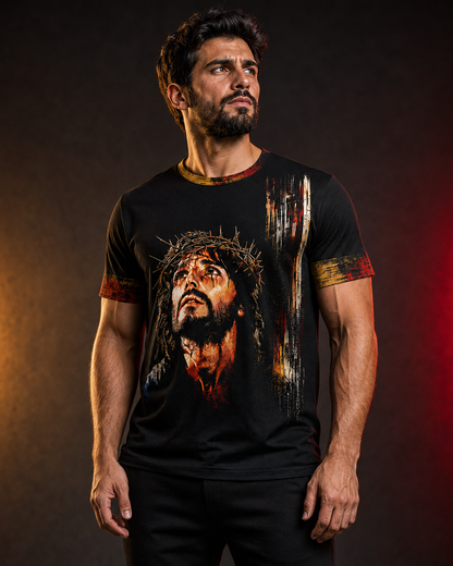 Jesus Crown of Thorns Christian T-Shirt