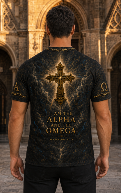 God Alpha & Omega Christian 3D All-Over Print T-Shirt