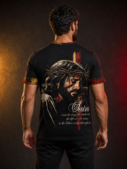 Jesus Crown of Thorns Christian T-Shirt