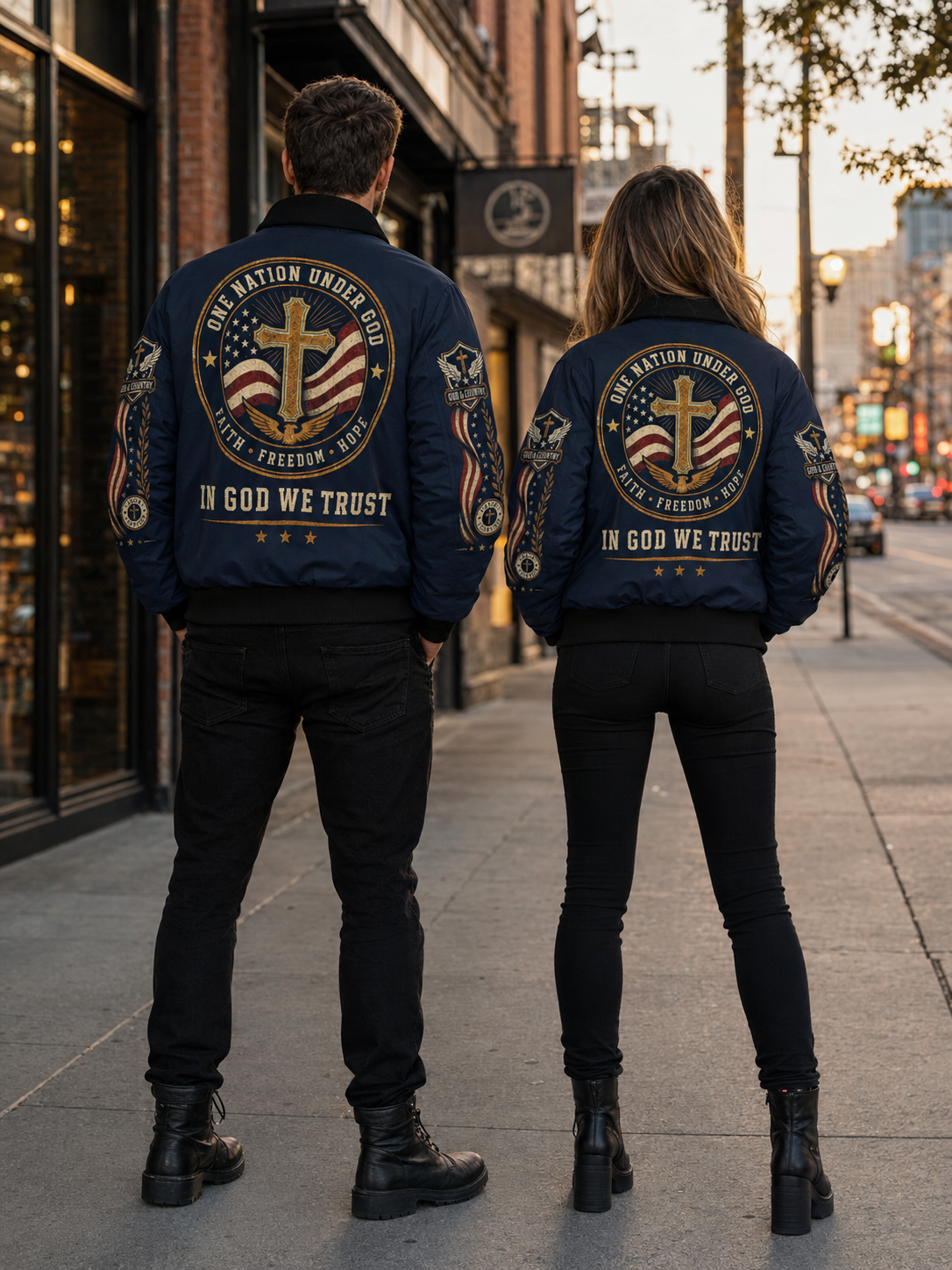 Faith Under God Patriotic Apparel Outwear