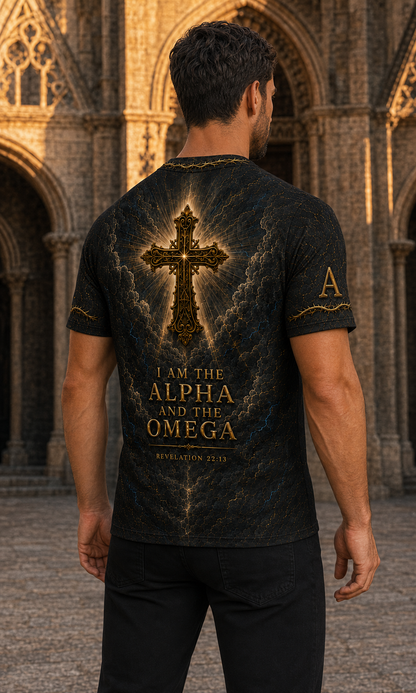 God Alpha & Omega Christian 3D All-Over Print T-Shirt