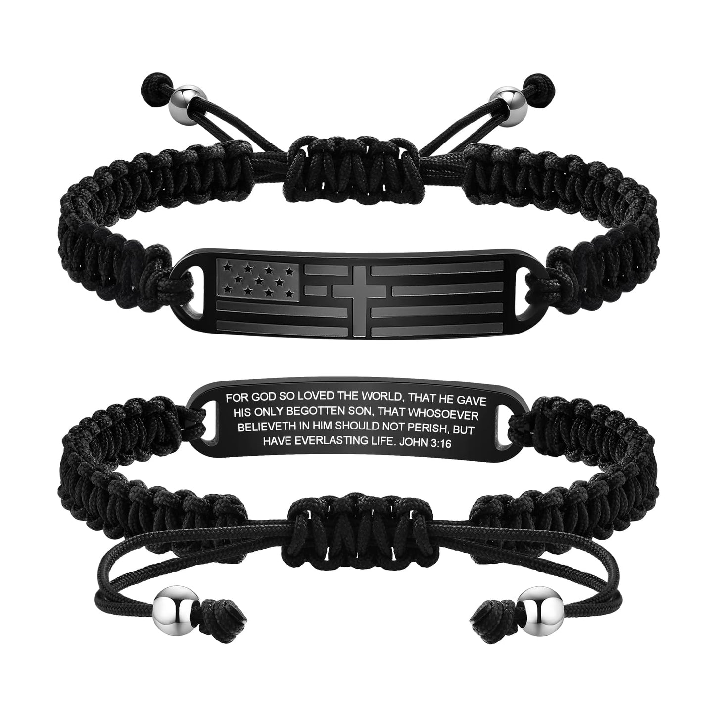 Cross Bracelet for Men | American Flag Christian Bracelet