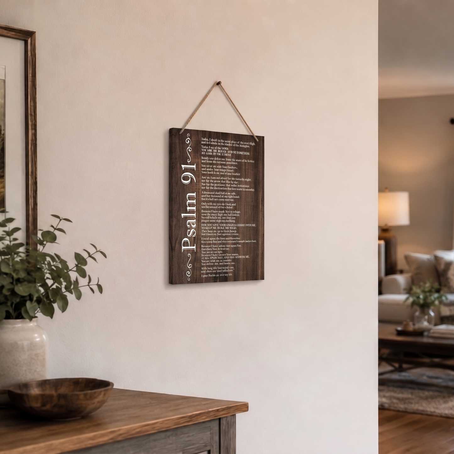 Psalm 91 Wooden Wall Decor