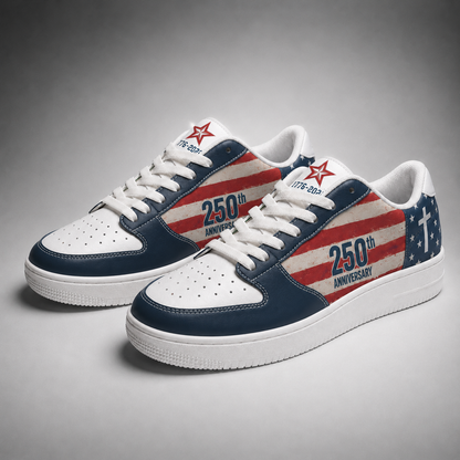 Christian Patriotic 250th Anniversary Men's Air Force Shoes